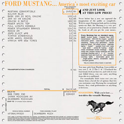 1966 Ford mustang window sticker #10